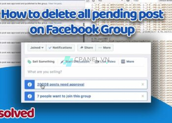 Script xóa tất cả bài viết chờ duyệt trong Group Facebook