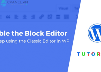 Tắt trình soạn thảo mới của WP